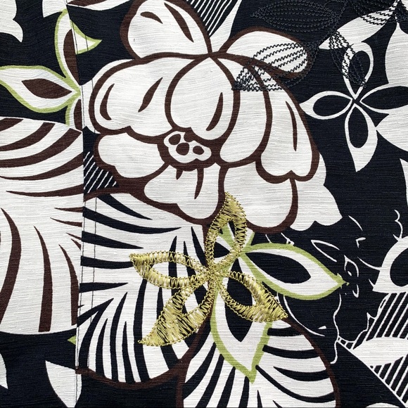 Silk Land Floral Embroidered Silk Blazer Womens M - Picture 5 of 9